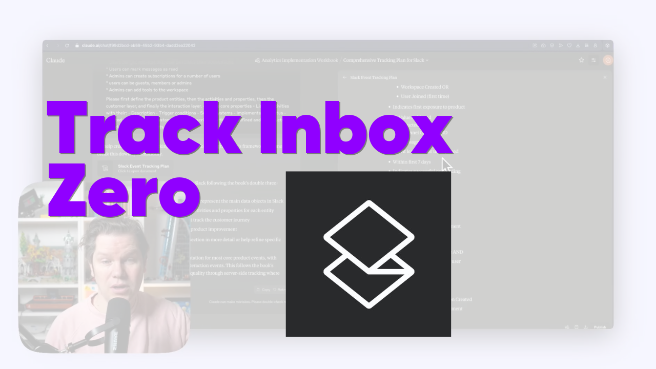 Tracking plan around one core feature — Inbox Zero